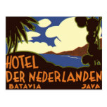 Affiche vintage de voyage, Indonésie Cartes Postales