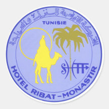 Affiche vintage de voyage, Tunisie, Tunisie, Afriq Adhésifs