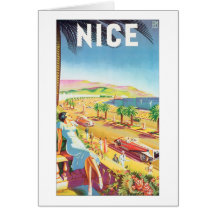 Affiche vintage gentille de voyage cartes