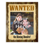 Affiche voulue personnalisée, grande photo w/Text