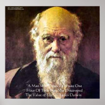 Affiches de citation de sagesse de vie de Darwin "