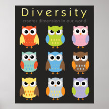 Affiches de diversité pour des enfants