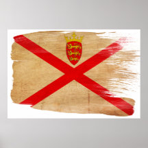 Affiches de drapeau du Jersey