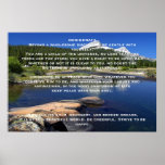 Affiches de lac mountain de DESIDERATA