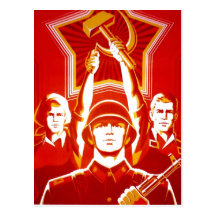 Affiches de propagande d'Union Soviétique de guerr Carte Postale