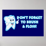 Affiches dentaires d'hygiène