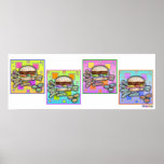AFFICHES d'HAMBURGER d'art de bruit - COPIES