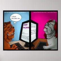 Affiches drôles de datation en ligne de bouledogue