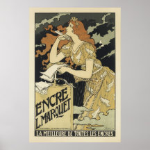 Affiches françaises de Nouveau d'art - Encre L.Mar