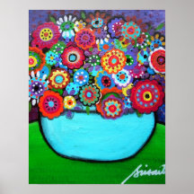 AFFICHES IMMACULÉES DE FLEURS