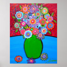 AFFICHES IMMACULÉES DE FLEURS
