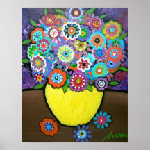 AFFICHES IMMACULÉES DE FLEURS