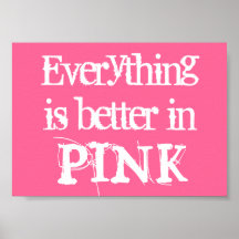Affiches roses