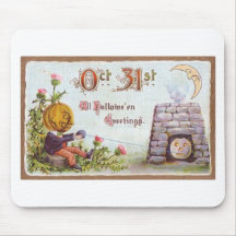 Affiches vintages de classique de cartes de voeux  tapis de souris