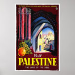 Affiches vintages de voyage - Palestine, Jérusalem
