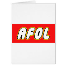AFOL, arrière - plan rouge Cartes