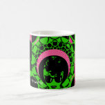 Afro vert d'écharpe de rose de visage tasse