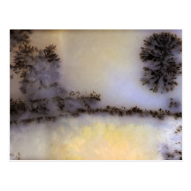 Agate de mousse australienne carte postale