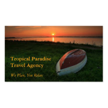 Agence de voyages cartes de visite personnelles