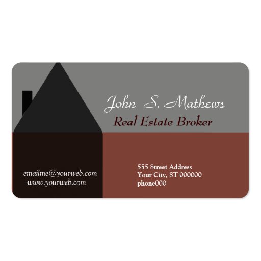 Agent immobilier de HomeSales chic Cartes De Visite Professionnelles
