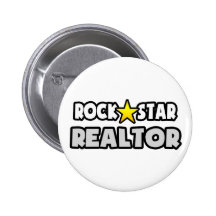Agent immobilier de vedette du rock badges avec agrafe