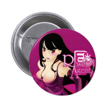Agent rose - bouton badges