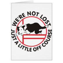 Agilité de border collie outre de cours cartes de vœux