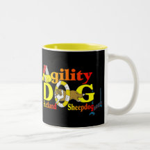 Agilité de Sheltie de chien de berger de Shetland Mug À Café