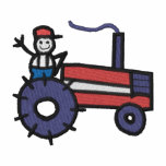 Agriculteur avec le tracteur