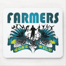Agriculteurs fous tapis de souris