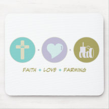 Agriculture d'amour de foi tapis de souris