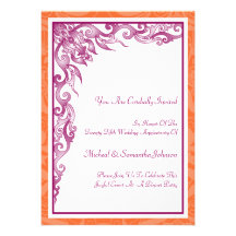 Agrume de fête d'anniversaire et invitation mauve