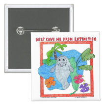 Aide me sauver de l'extinction pin's avec agrafe