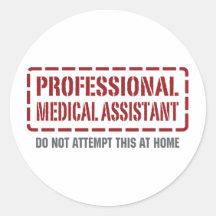 Aide médical professionnel autocollants
