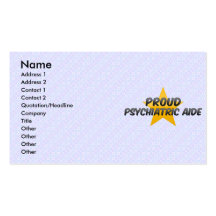 Aide psychiatrique fier carte de visite