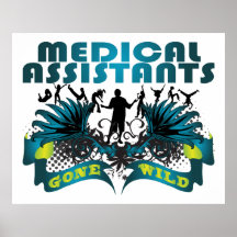 Aides médicaux fous posters