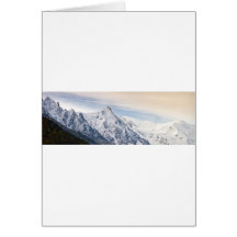 Aiguille du Midi panoramique Carte De Vœux