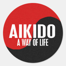 Aikido 1 de Yin Yang Autocollants