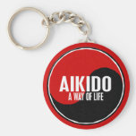 Aikido 1 de Yin Yang Porte-clés