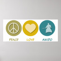 Aikido d'amour de paix posters
