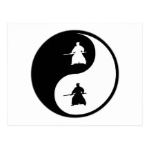 Aikido de Yin Yang Carte Postale