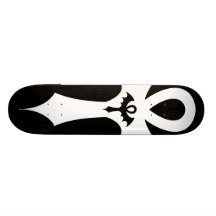 Aile gothique Ankh de batte Skateboards Customisés