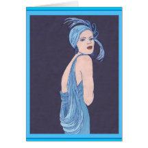 Aileron bleu carte de vœux