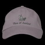 "Ailerons de chapeau brodé de justice" - casquettes brodées
