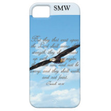 Ailes comme Eagles, bible de chrétien de 40:31 d'I Coque iPhone 5