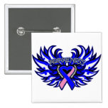 Ailes de coeur de conscience de SIDS Pin's
