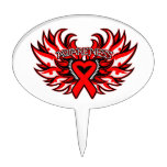 Ailes de coeur de conscience d'HIV de SIDA