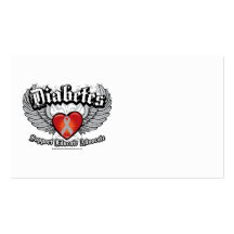 Ailes de diabète modèle de carte de visite
