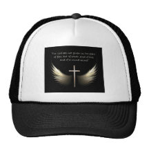 Ailes de Saint-Esprit avec le vers de croix et d'é Casquette