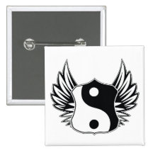 Ailes de Ying Yang Badge
